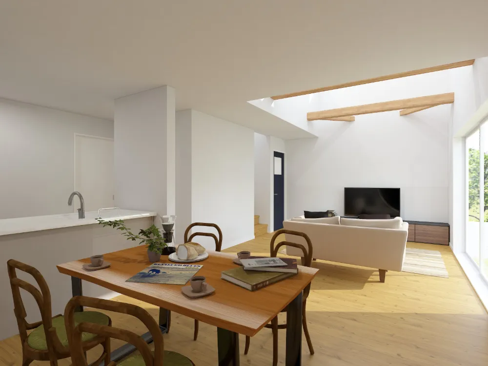 毎日の家事が楽な回遊動線